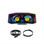 Rollbacks & More P4 OBD+GPS HUD 6.2 Inch LCD Screen Head Up Display Multi-Function Smart Speed Turbine Accelerometer Slope Hud Meter