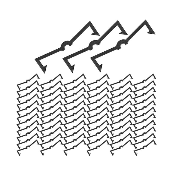 Rollbacks & More Peg Locks Plastic Pegboard Hook Display Organizer Fixer Board Clip Retainers 100pcs