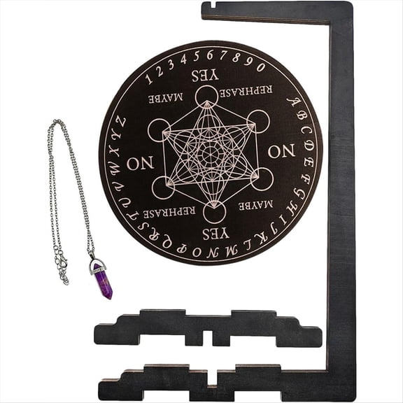 Rollbacks & More Pendulum Display Stand, Ornament Stones Rocks Holder, Jewelry Crystal for Reading Setup B