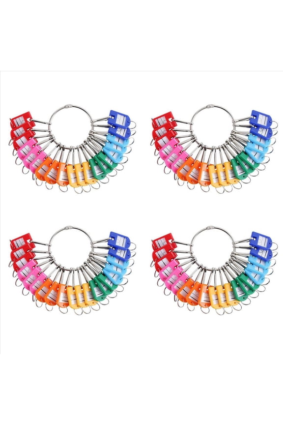 Rollbacks & More Portable Metal Ring Key Organizer with 120 Spring Hooks & Tags and Label Window