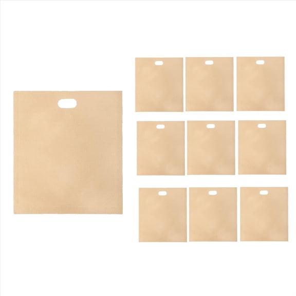 Rollbacks & More Reusable Toaster Bags Non-Stick Toasted Sandwich Bags, Plastic Bag for Sandwiches Easy to Open, Toastie 10Pcs B