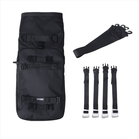 Rollbacks & More Rhinowalk Pannier Bag Bicycle Waterproof Motorbike Road Rear Rack Cycling Seat Backpack 20L(Black)