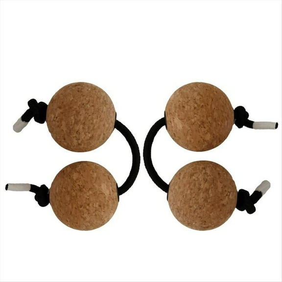 Rollbacks & More Shaker 2 Pairs Cork Kashaka Asalato Ball Instrument Percussion Classical African Balls for Music