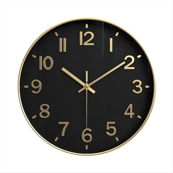 Rollbacks & More Silent Modern Clock for Wall, 3D Numbers Wall Kitchen Bedroom Living Room Office Classroom Decor Colour 6