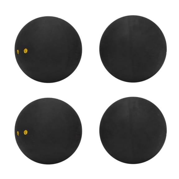 Rollbacks & More Squash Ball Two-Yellow Dots Low Speed Sports Professional Player Competition Squash(4 Pcs )