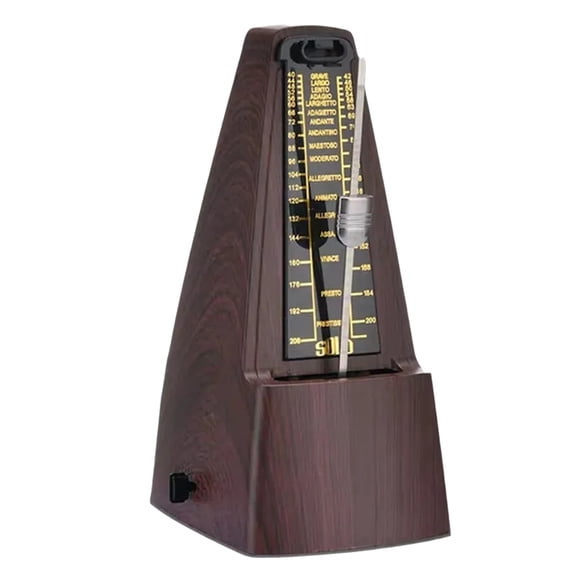 Rollbacks & More Standard Mechanical Metronome is Suitable for Piano, Guitar, Violin, and Other Instruments Brown