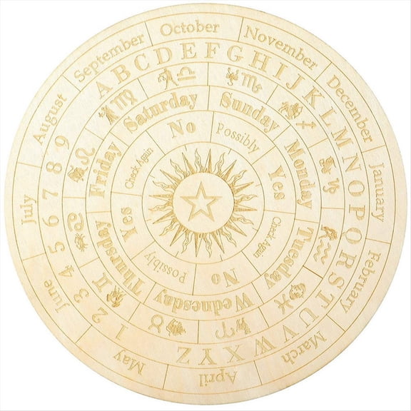 Rollbacks & More Star Pendulum Board Wooden Dowsing Divination Metaphysical Message