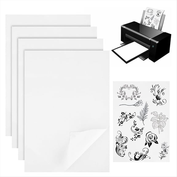 Rollbacks & More Stick & Embroidery Paper for Dissolvable Transfer Transferring Patterns 6PCS