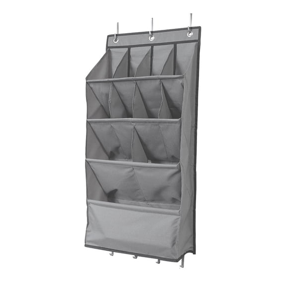 Rollbacks & More Storage Bag Behind Door Hanging Footwear Organizer Shoe Rack with Large Deep Pockets Closet A