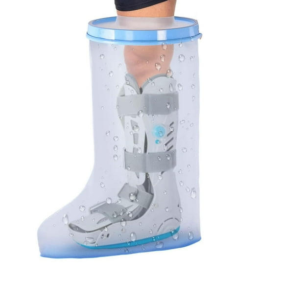 Rollbacks & More Waterproof Extra Wide Leg Cast Cover for Shower with Non-Slip Bottom Protector Surgery Wounds