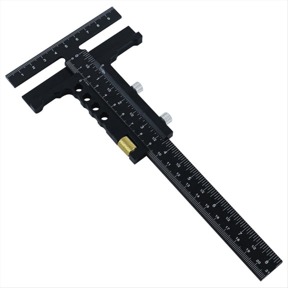 Rollbacks & More Woodworking Scriber Gauge-Aluminum Alloy Sliding Marking Gauge,-Square Scribing Measuring Framing Ruler Tool A
