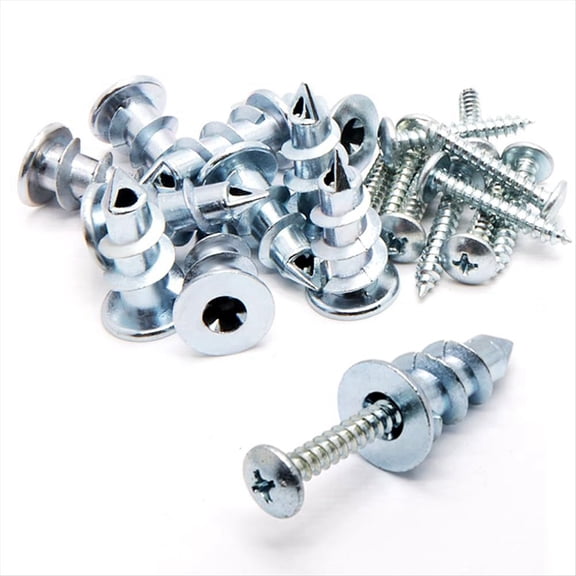 Rollbacks & More Zinc Self-Drilling Drywall/Hollow-Wall Anchor Kit with Screws (30 PCS)