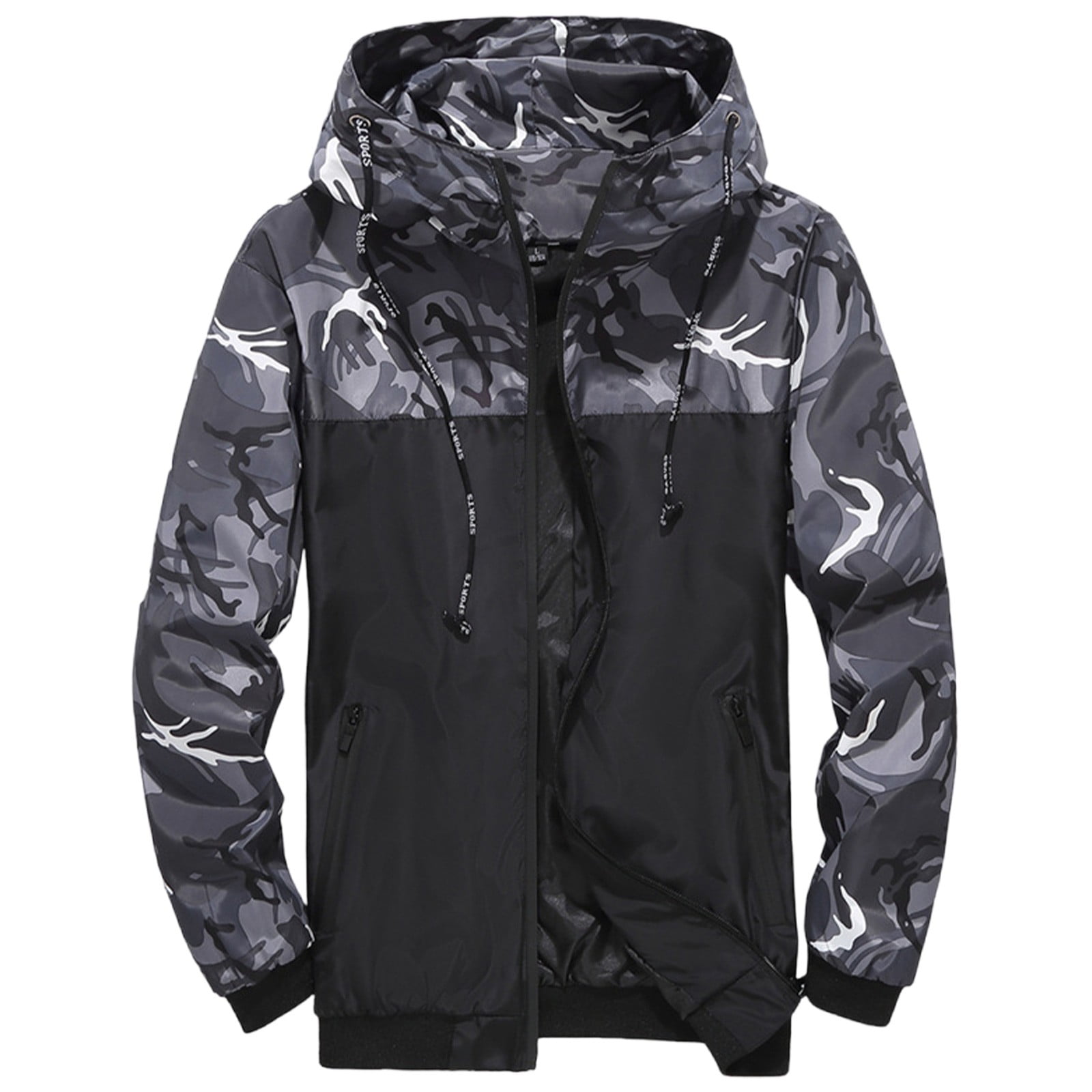 【SATIIIZ】Ness Camo Washing Hood Jacket mitchell-ness-nba-ghost-green-