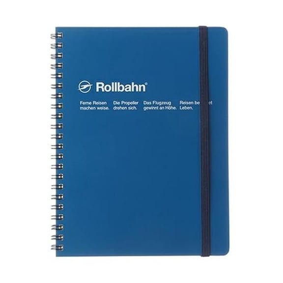 Rollbahn Spiral Classic Notebooks, 6-1/2 in. x 8-1/2 in. (Blue) / A5 notebook