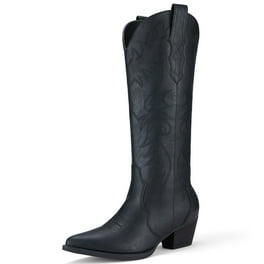 Black knee high boots walmart online