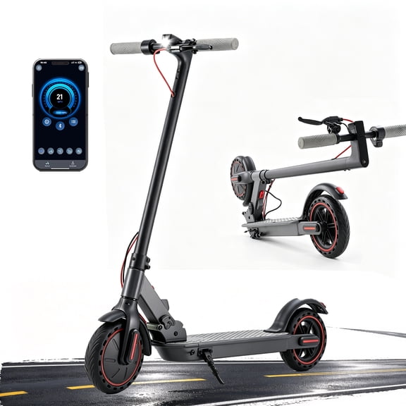 R3 Electric Scooter for Teen Adults with 350W Motor, Max 21 Mph Speed & 21 Miles Range, Black