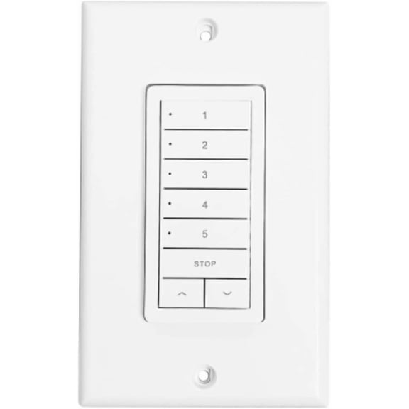 Rollease MTRF-WS5-Flush Five Channel Remote Control