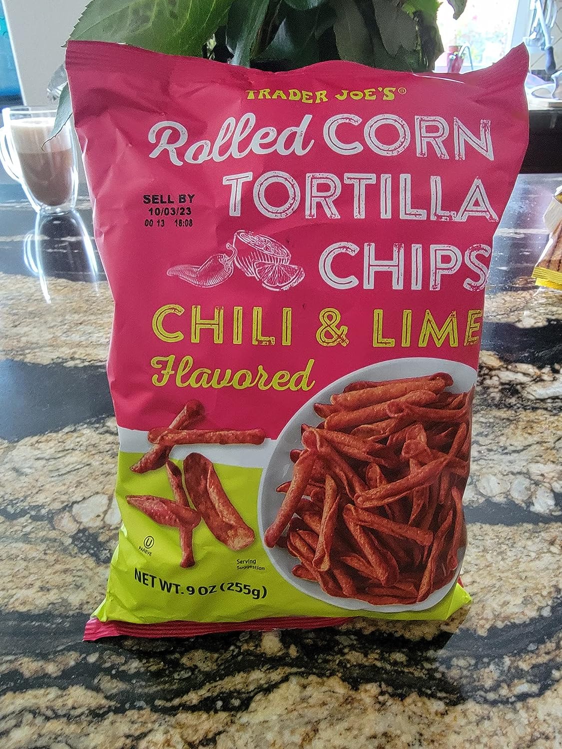 Rolled Corn Tortilla Chips Chili & Lime Net Wt. 9 Oz (255G) NO