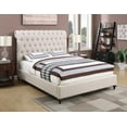 thumbnail image 1 of Rolled Headboard California King Bed in Beige Fabric, 1 of 6