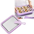 thumbnail image 1 of Rolled Ice Cream Maker 7"x9" - Make Instant IceCream w/the Family - Manual Roll Your Own IceCream - Rolled Ice Cream Tray, Ice Cream Roller Maker with Spatula, Rolled Ice Cream Kit, Purple, 1 of 5