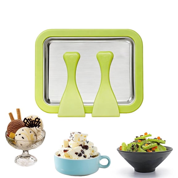 Rolled Ice Cream Maker Cold Sweet Fried Ice Pan Household Yogurt Maker Set Ice Shaved Tool Gadget 2026 cold Maker portable Scrapers, ro machine,rolled cream Use 2 maker icecream steel ice