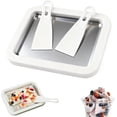 thumbnail image 1 of Rolled Ice Cream Maker Kit, 2026 New At-Home Stainless Steel Instant Freeze Plate with 2 Scrapers, DIY Rolled Ice Cream Tray for Easy Homemade Desserts, 1 of 6