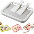 thumbnail image 1 of Rolled Ice Cream Maker Kit, 2026 New At-Home Stainless Steel Instant Freeze Plate with 2 Scrapers, DIY Rolled Ice Cream Tray, Perfect for Family Fun, Easy Homemade Desserts, 1 of 8