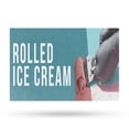 thumbnail image 1 of Rolled Ice Cream Vinyl Decal 18 Inch x 24 Inch Weatherproof Heavy-Duty Adhesive Backing | Freshly Made Desserts, Sweet Treats, Local Shops | Made in USA, 1 of 6