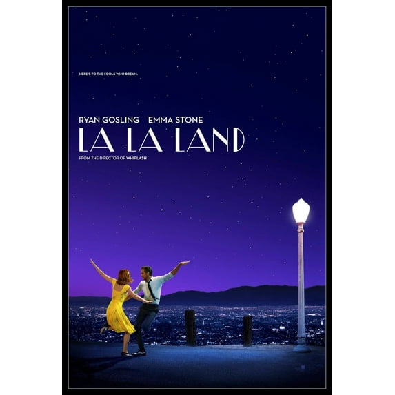 Rolled Poster La La Land Movie Laminated 24" x 36" Framed