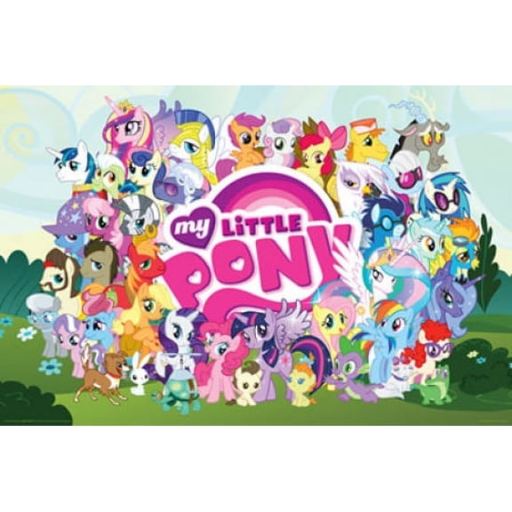 Rolled Poster My Little Pony - Cast 24'' x 36'' Framed Poster