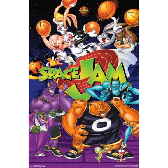 Rolled Poster Space Jam Collage 22” x 34” Poster