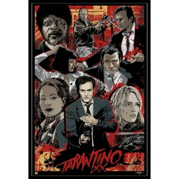 Rolled Poster Tarantino XX Twenty 24" x 36" Framed Poster