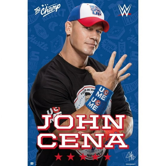 Rolled Poster WWE John Cena 24” x 36” Poster for Home and Office Decor