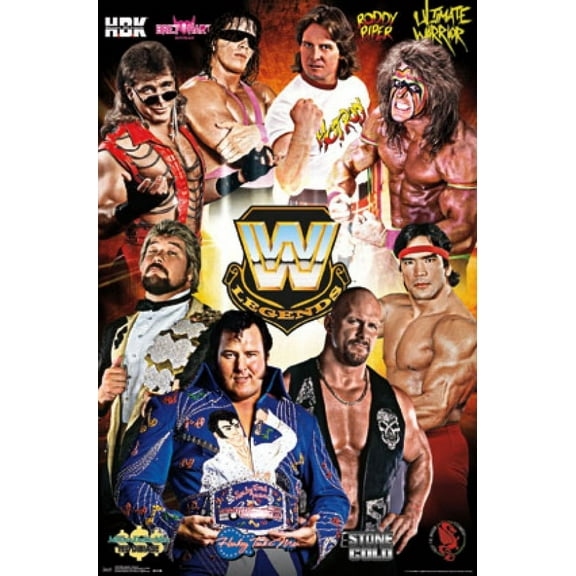 Rolled Poster WWE Legends Group 16 22” x 34” Posters