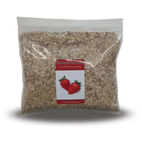 Rolled Rye Flakes 4 lbs (Four Pounds), Mulberry Lane Farms