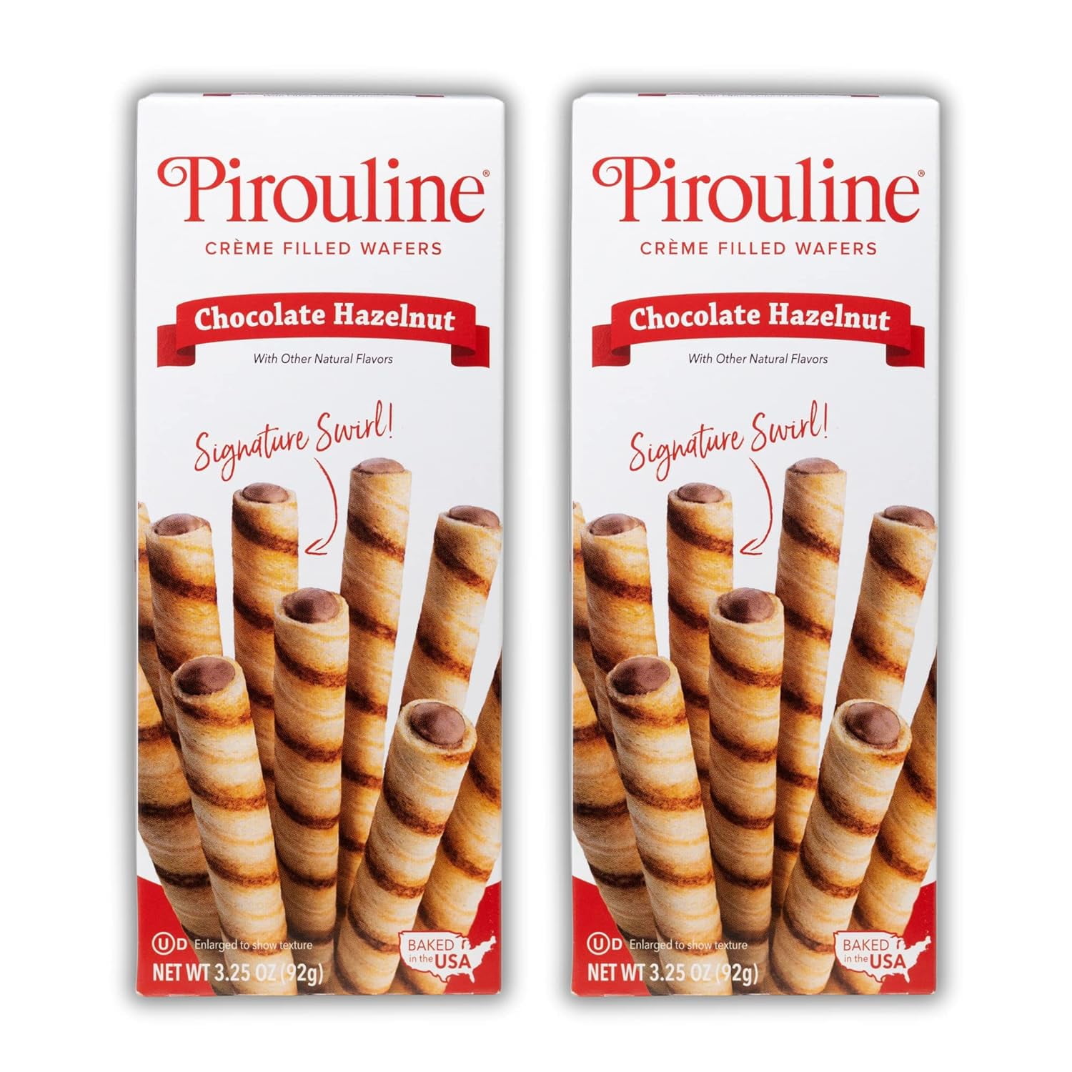 Rolled Wafers Chocolate Hazelnut Rolled Wafer Sticks, Crème Filled