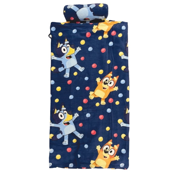Rollee Pollee Hooray Bluey Fleece Blanket Set 50 x 55 Inches