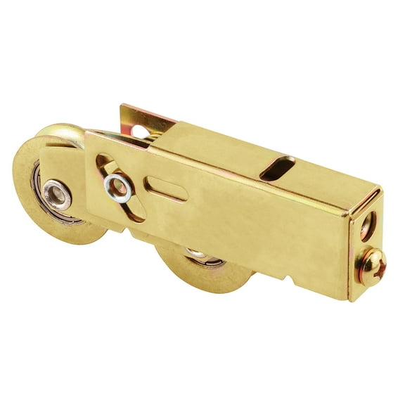 Roller Assembly, 1-1/4 in. Tandem Wheels, Concave Edge, Steel Ball Bearings, Adjustable