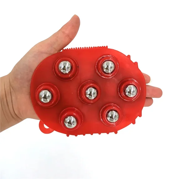 Roller Ball Body Massage Glove Muscle Pain Relief Relax Anti-Cellulite Massager For Hand Neck Back Shoulder Buttocks Health Care