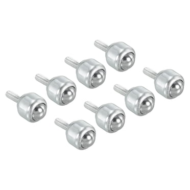 8-Pack Ball Transfer Bearings 1/2 Inch - 15lb Load Capacity Carbon Steel Caster Units For Conveyors
