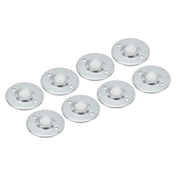 Roller Ball Transfer Bearing 5/8" Load 11lbs Disc Flange Mounted Nylon Ball Rotation Caster Unit, 8 Pack