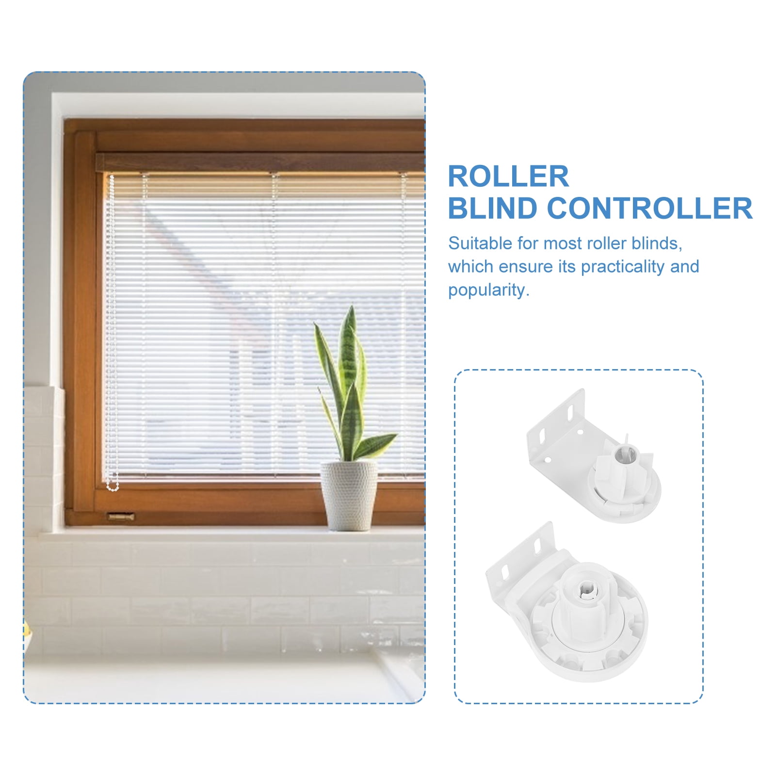 Roller Blind Controller 2 Sets Roller Shutter Slider Roller Blind