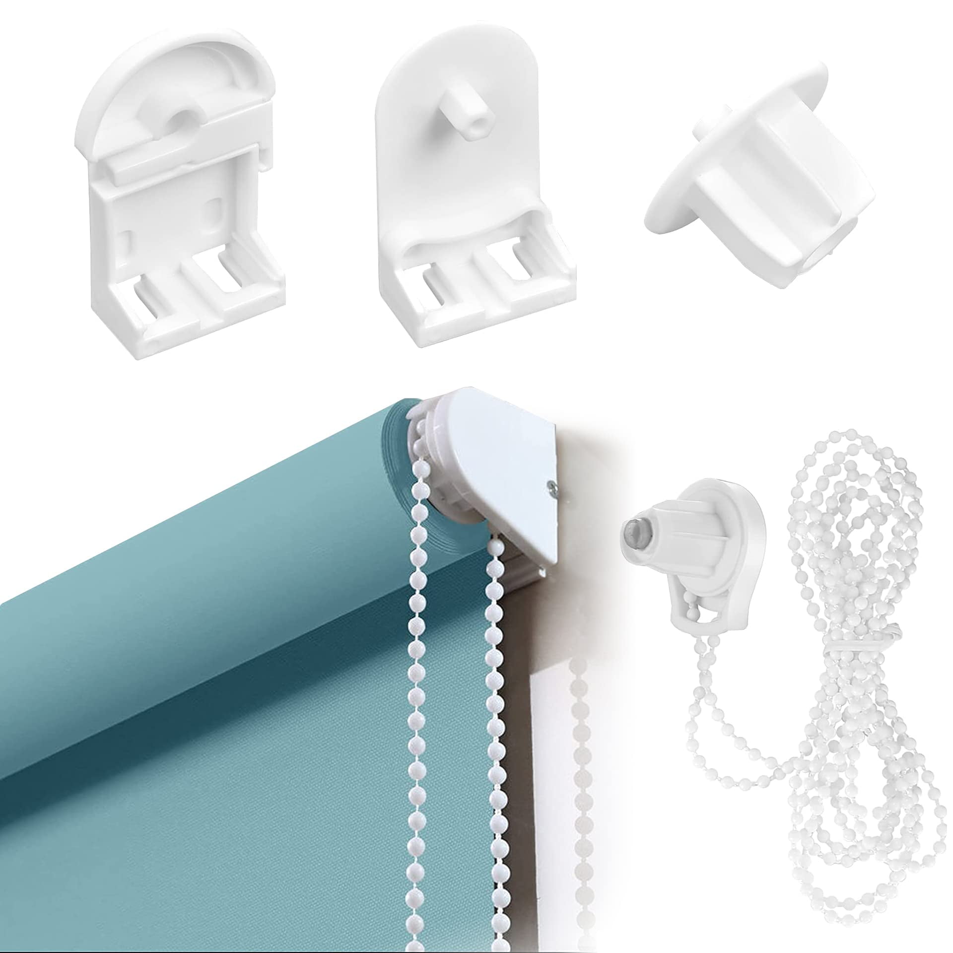 Roller Blind Fittings Replacement Repair Kit, 25mm Plastic Roller Blind