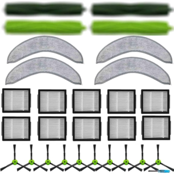 Roller Brush Filters Mop Pads Side Brushes Replacement Parts Compatible with iRobot Roomba Combo J7 J7+ J9+ 10 Max, 26 Piece Set
