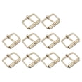thumbnail image 1 of Roller Buckles, 20 Pack 25x16mm 3mm Thick Metal Belt Pin Buckle, Gold Tone, 1 of 5