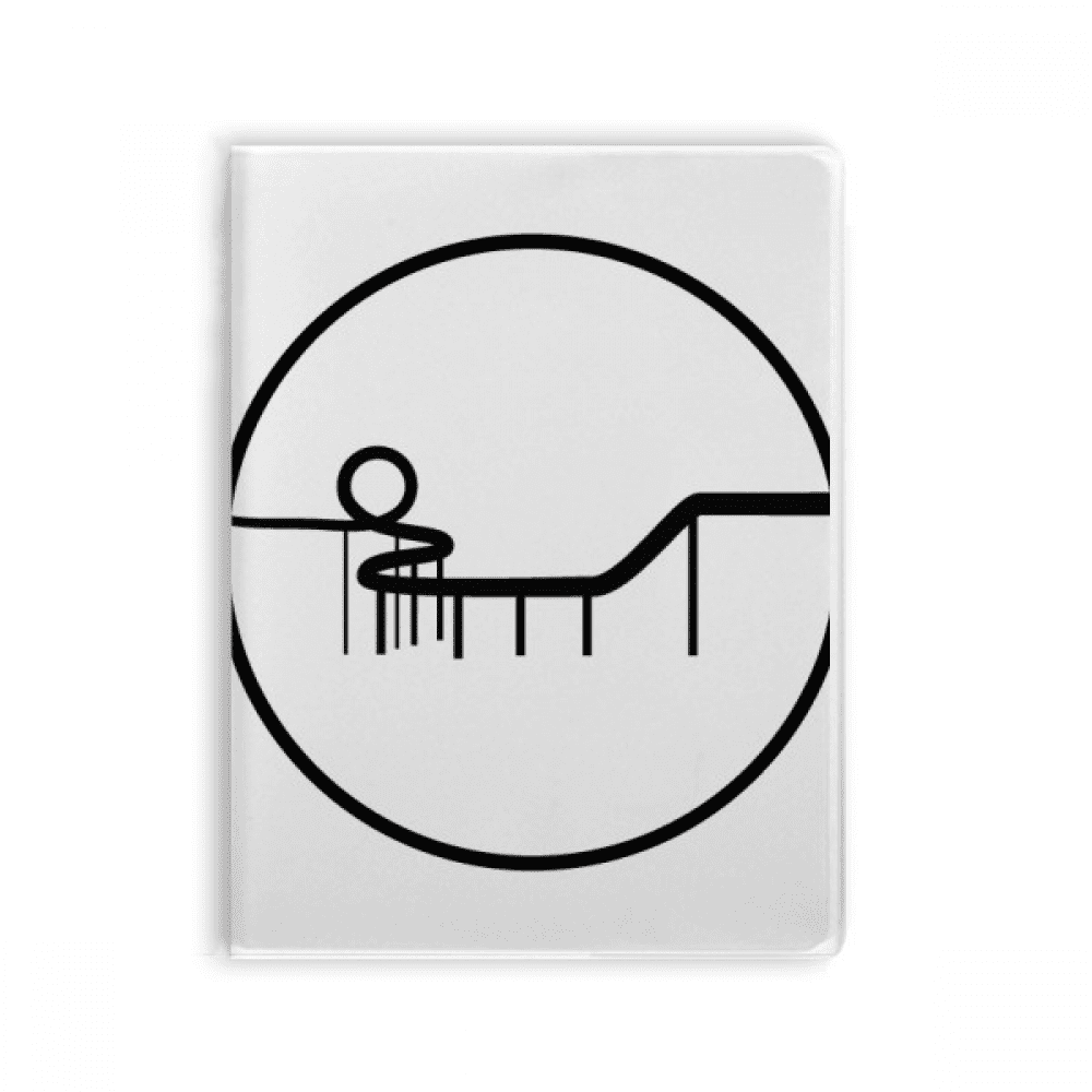 Roller Coaster Amusement Park Outline Notebook Gum Cover Diary Soft ...