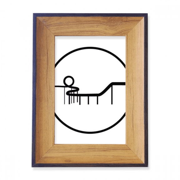 Roller Coaster Amusement Park Outline Photo Frame Exhibition Display Art Desktop Painting