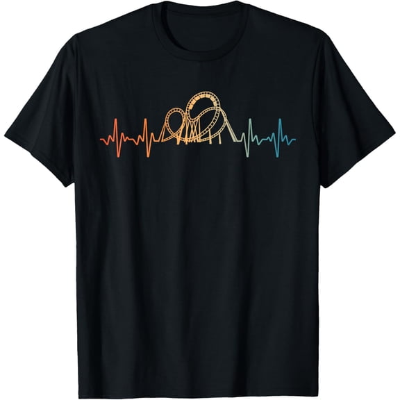 Roller Coaster Art For Men Women Kids Roller Coaster Lover T-Shirt