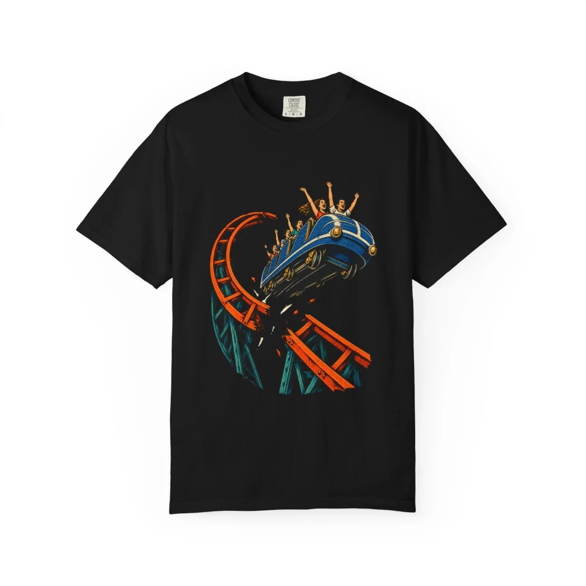 Roler Coaster Candy Roller Coaster Broken Track T-Shirt - Walmart.com