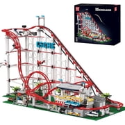 Roller Coaster Building Kit, Amusement Park Funfair Track Construction Blocks Toys with Motors, Ideal Gift Toy for Adult 3646 Pieces